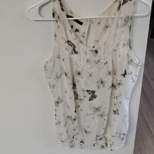 Butterfly 🦋 Sleeveless Top - White and Black